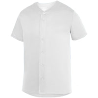 Augusta Sportswear Sultan Jersey in White  -Part of the Adult, Adult-Jersey, Augusta-Products, Baseball, Shirts, All-Sports, All-Sports-1 product lines at KanaleyCreations.com