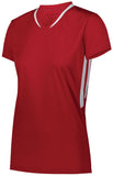 Augusta Sportswear Girls Full Force Short Sleeve Jersey in Scarlet/White  -Part of the Girls, Augusta-Products, Lacrosse, Girls-Jersey, Shirts, All-Sports, All-Sports-1 product lines at KanaleyCreations.com