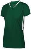 Augusta Sportswear Ladies Full Force Short Sleeve Jersey in Dark Green/White  -Part of the Ladies, Ladies-Jersey, Augusta-Products, Lacrosse, Shirts, All-Sports, All-Sports-1 product lines at KanaleyCreations.com