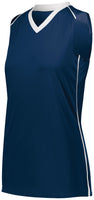 Augusta Sportswear Ladies Rover Jersey in Navy/White  -Part of the Ladies, Ladies-Jersey, Augusta-Products, Softball, Shirts product lines at KanaleyCreations.com