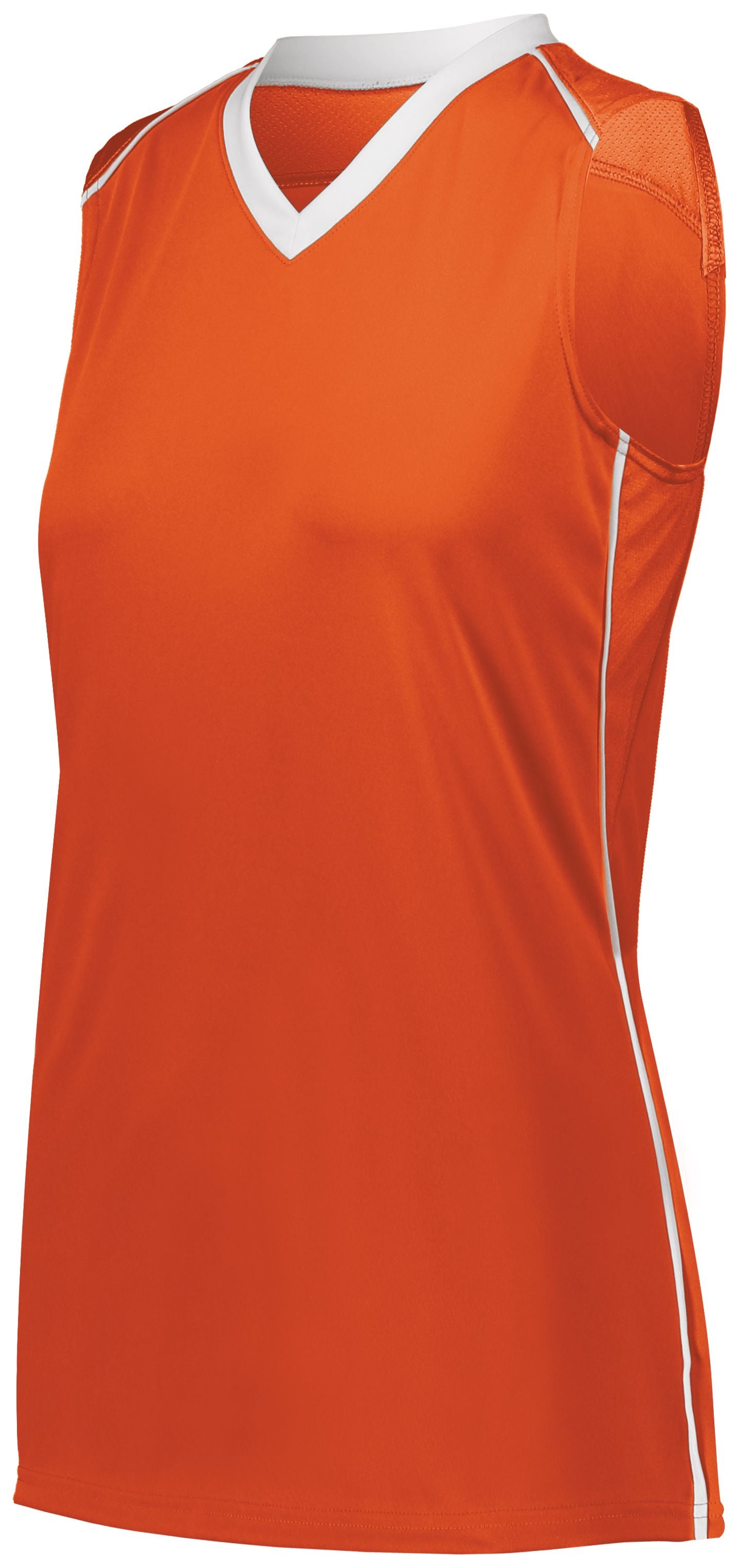 Augusta Sportswear Ladies Rover Jersey in Orange/White  -Part of the Ladies, Ladies-Jersey, Augusta-Products, Softball, Shirts product lines at KanaleyCreations.com