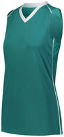 Augusta Sportswear Girls Rover Jersey in Teal/White  -Part of the Girls, Augusta-Products, Softball, Girls-Jersey, Shirts product lines at KanaleyCreations.com