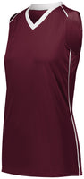 Augusta Sportswear Ladies Rover Jersey in Maroon/White  -Part of the Ladies, Ladies-Jersey, Augusta-Products, Softball, Shirts product lines at KanaleyCreations.com