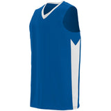 Augusta Sportswear Block Out Jersey in Royal/White  -Part of the Adult, Adult-Jersey, Augusta-Products, Basketball, Shirts, All-Sports, All-Sports-1 product lines at KanaleyCreations.com