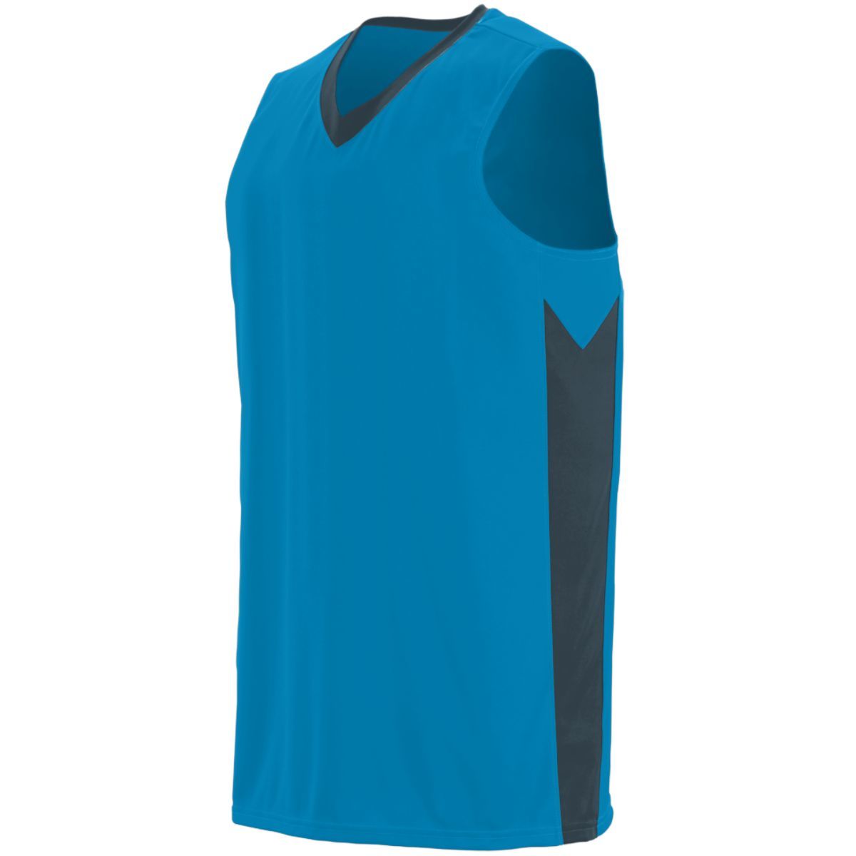 Augusta Sportswear Youth Block Out Jersey in Power Blue/Slate  -Part of the Youth, Youth-Jersey, Augusta-Products, Basketball, Shirts, All-Sports, All-Sports-1 product lines at KanaleyCreations.com