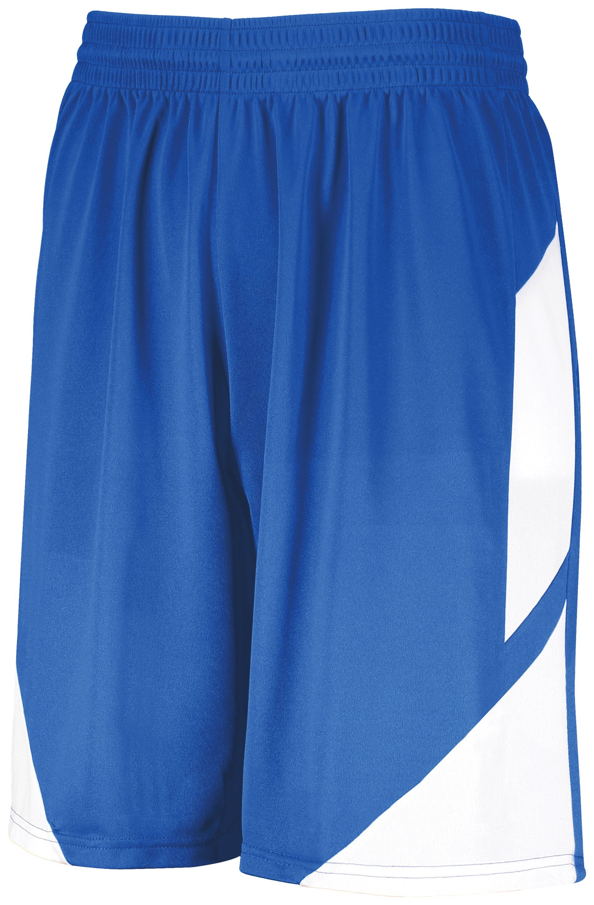 Augusta Sportswear Step-Back Basketball Shorts in Royal/White  -Part of the Adult, Adult-Shorts, Augusta-Products, Basketball, All-Sports, All-Sports-1 product lines at KanaleyCreations.com