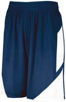 Augusta Sportswear Youth Step-Back Basketball Shorts in Navy/White  -Part of the Youth, Youth-Shorts, Augusta-Products, Basketball, All-Sports, All-Sports-1 product lines at KanaleyCreations.com