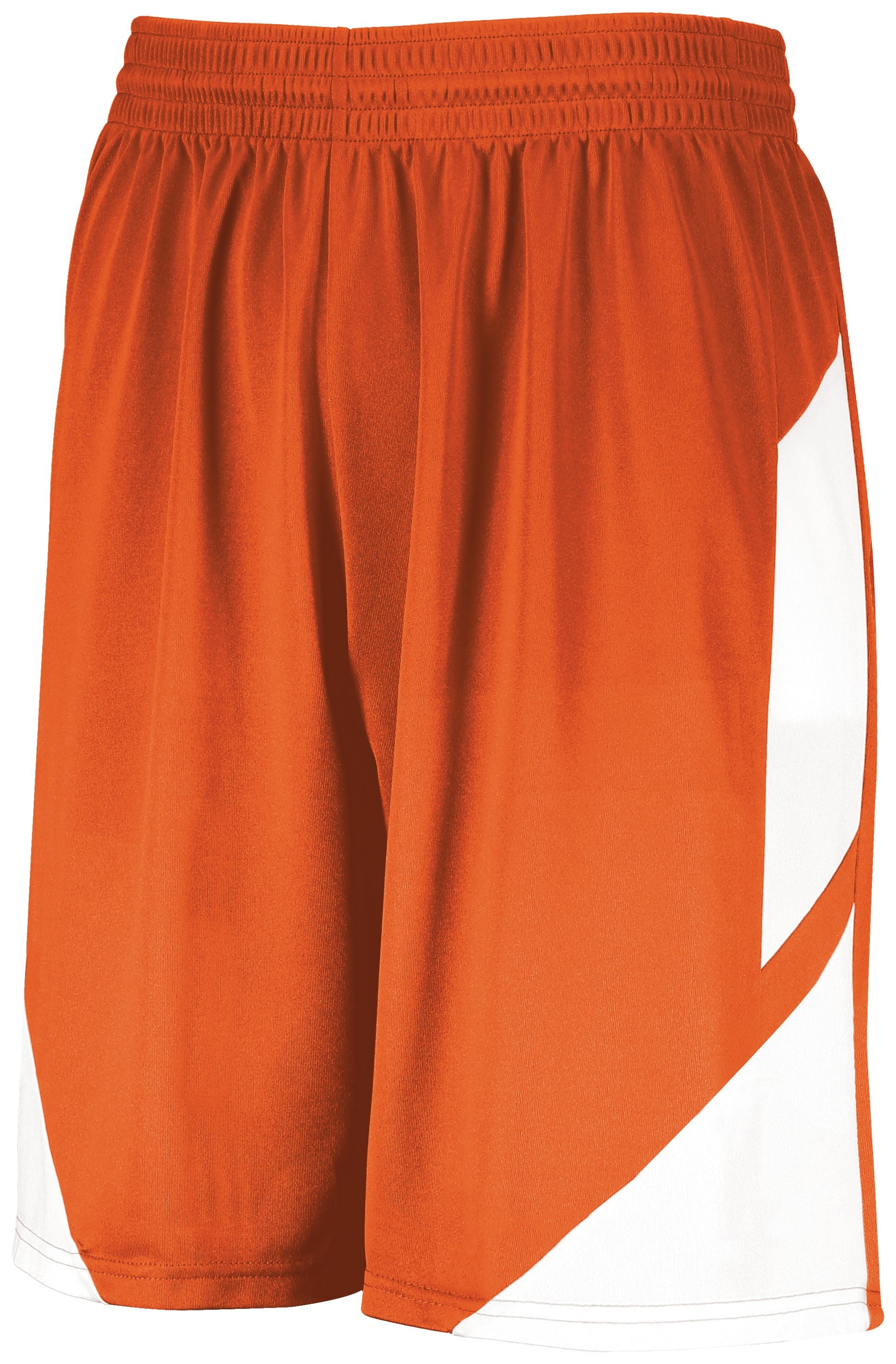 Augusta Sportswear Step-Back Basketball Shorts in Orange/White  -Part of the Adult, Adult-Shorts, Augusta-Products, Basketball, All-Sports, All-Sports-1 product lines at KanaleyCreations.com