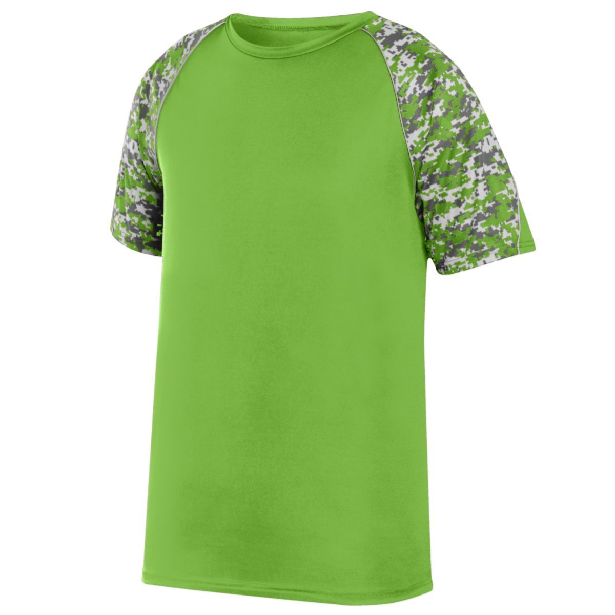 Augusta Sportswear Color Block Digi Camo Jersey in Lime/Lime Digi/Silver  -Part of the Adult, Adult-Jersey, Augusta-Products, Baseball, Shirts, All-Sports, All-Sports-1 product lines at KanaleyCreations.com
