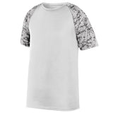 Augusta Sportswear Color Block Digi Camo Jersey in White/White Digi/Silver  -Part of the Adult, Adult-Jersey, Augusta-Products, Baseball, Shirts, All-Sports, All-Sports-1 product lines at KanaleyCreations.com