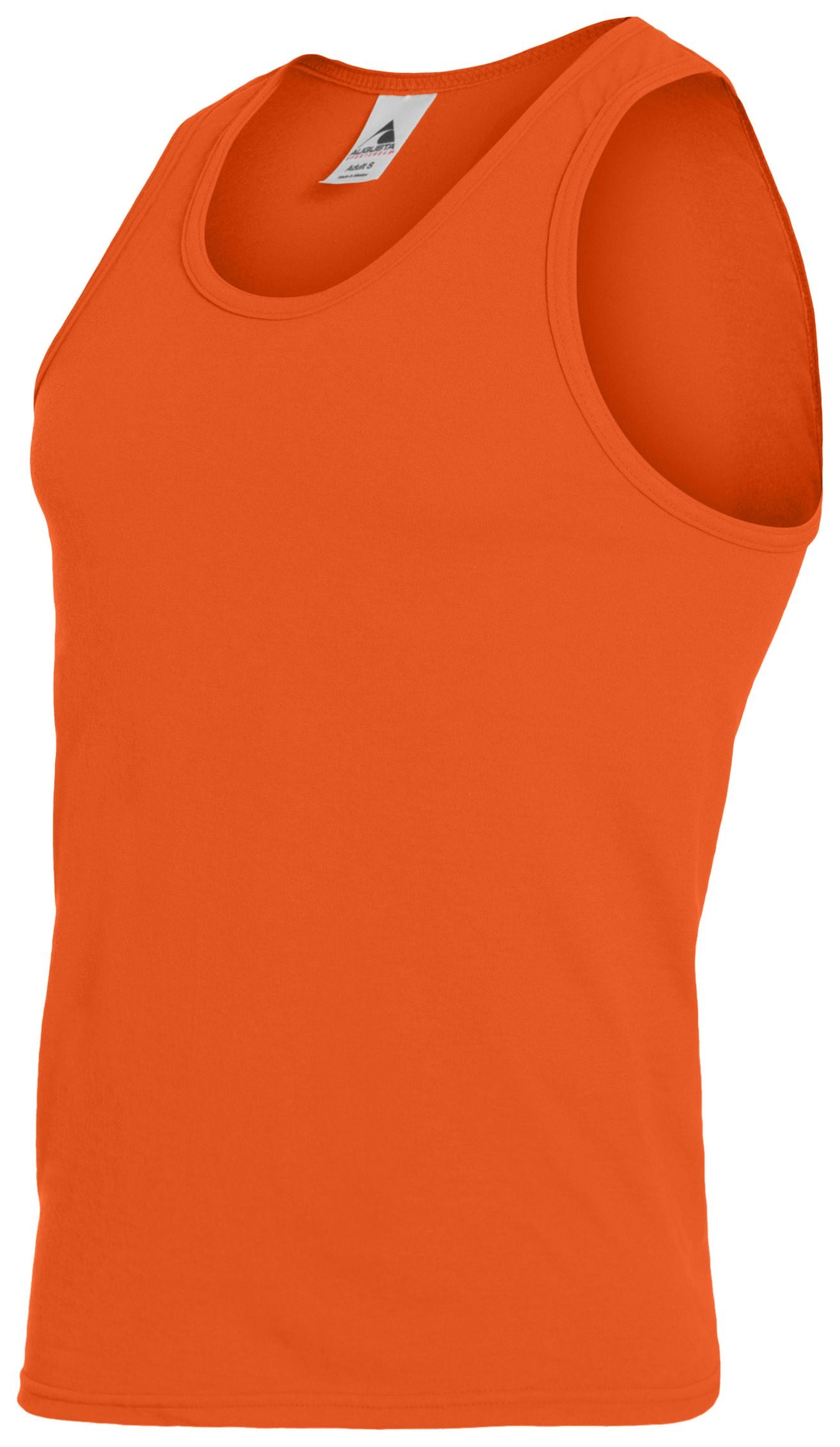 Augusta Sportswear Youth Poly/Cotton Athletic Tank in Orange  -Part of the Youth, Youth-Tank, Augusta-Products, Tennis, Shirts product lines at KanaleyCreations.com