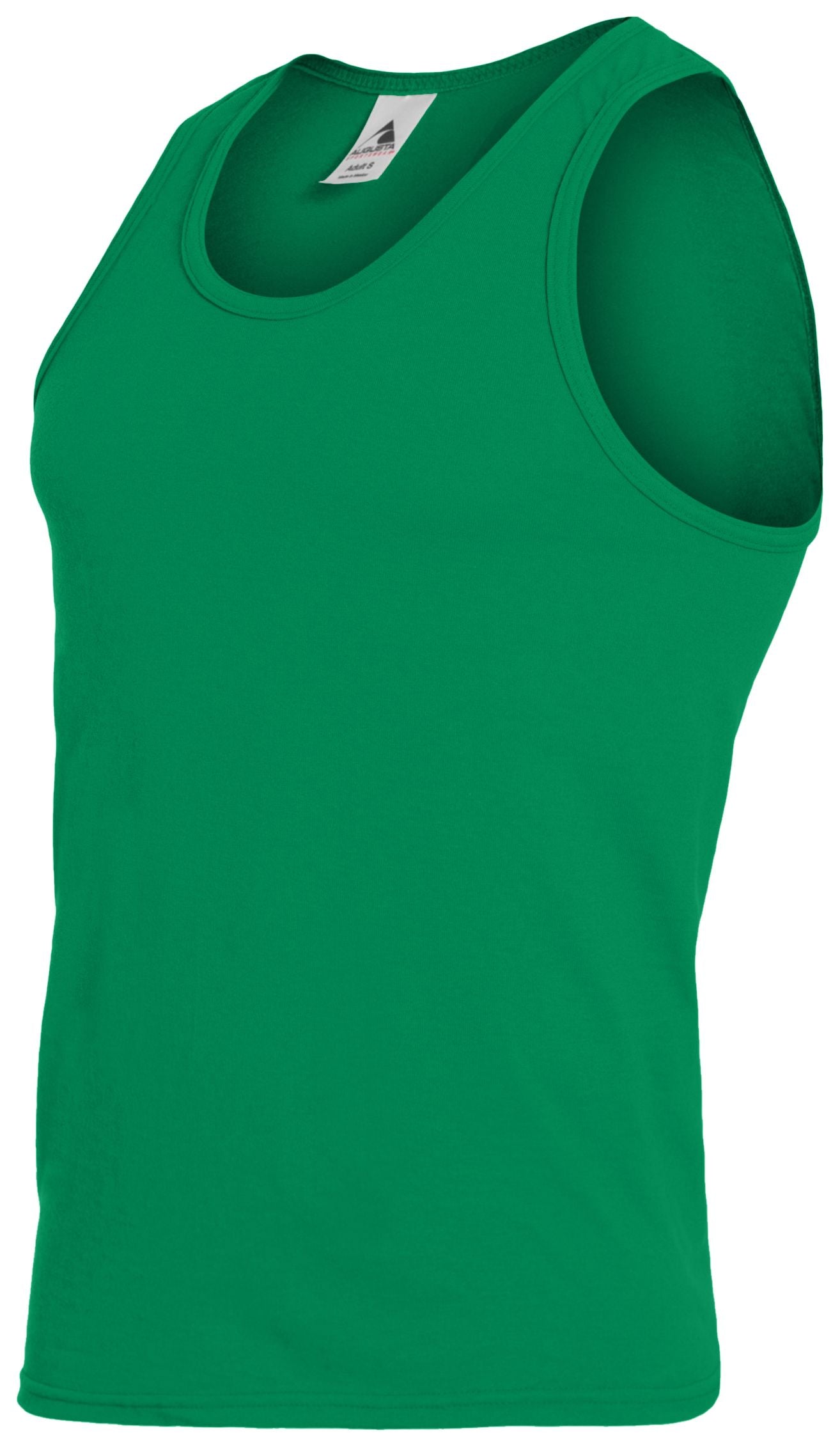 Augusta Sportswear Youth Poly/Cotton Athletic Tank in Kelly  -Part of the Youth, Youth-Tank, Augusta-Products, Tennis, Shirts product lines at KanaleyCreations.com