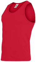 Augusta Sportswear Poly/Cotton Athletic Tank in Red  -Part of the Adult, Adult-Tank, Augusta-Products, Tennis, Shirts product lines at KanaleyCreations.com