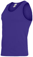 Augusta Sportswear Youth Poly/Cotton Athletic Tank in Purple  -Part of the Youth, Youth-Tank, Augusta-Products, Tennis, Shirts product lines at KanaleyCreations.com