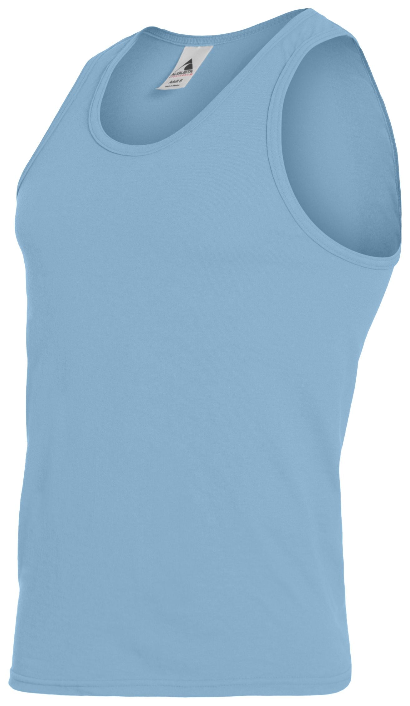 Augusta Sportswear Poly/Cotton Athletic Tank in Light Blue  -Part of the Adult, Adult-Tank, Augusta-Products, Tennis, Shirts product lines at KanaleyCreations.com