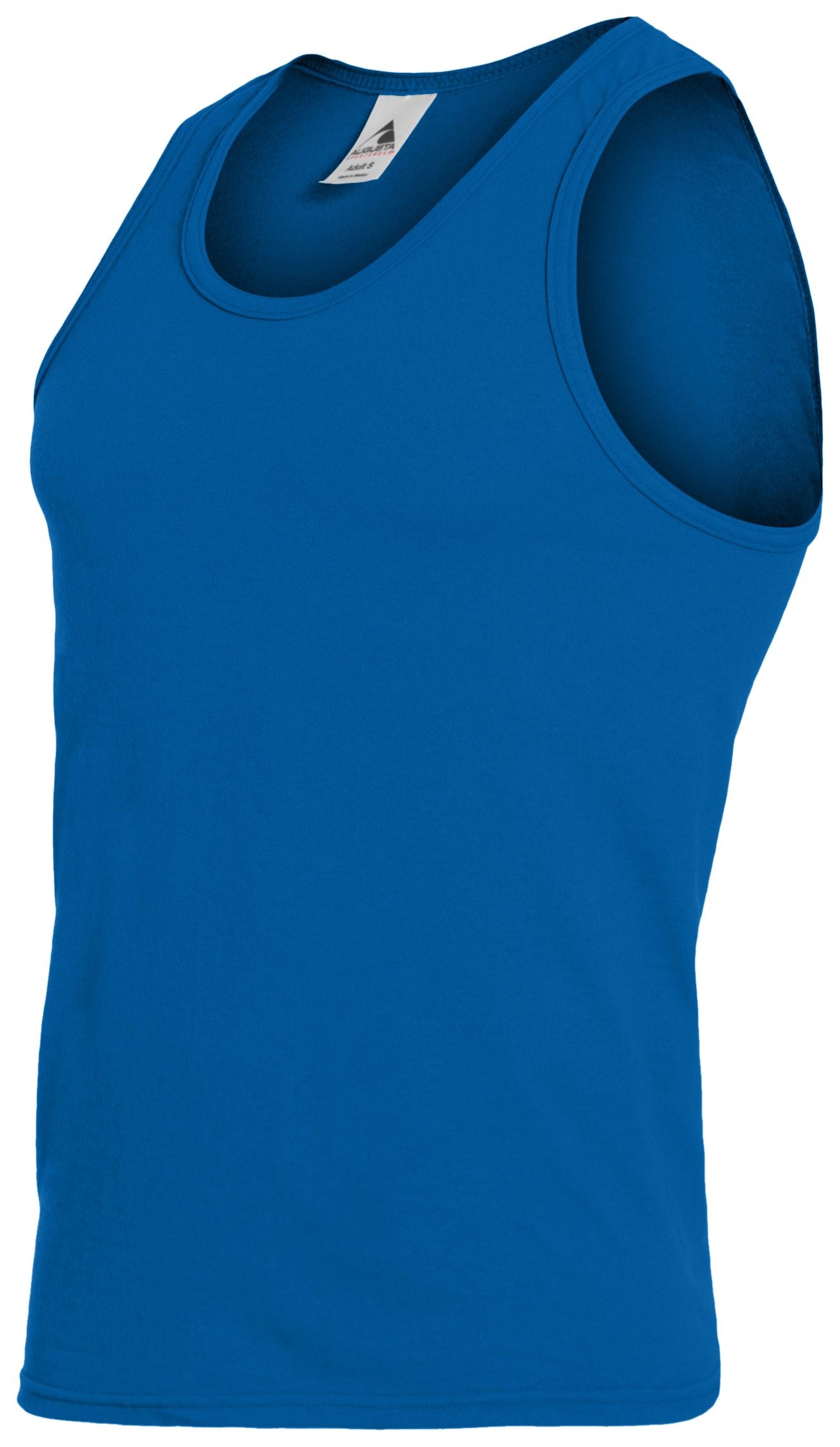Augusta Sportswear Poly/Cotton Athletic Tank in Royal  -Part of the Adult, Adult-Tank, Augusta-Products, Tennis, Shirts product lines at KanaleyCreations.com