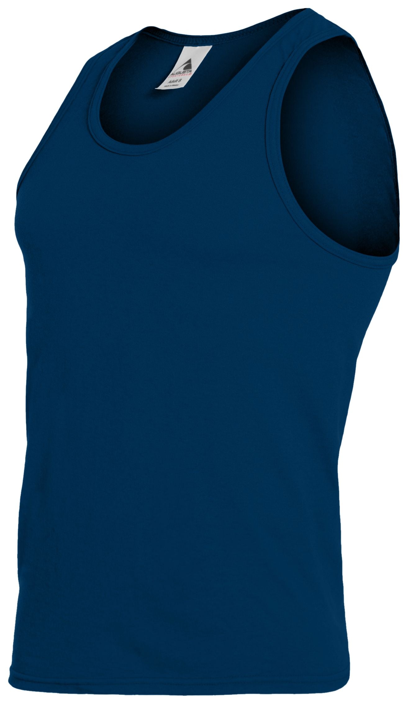Augusta Sportswear Youth Poly/Cotton Athletic Tank in Navy  -Part of the Youth, Youth-Tank, Augusta-Products, Tennis, Shirts product lines at KanaleyCreations.com