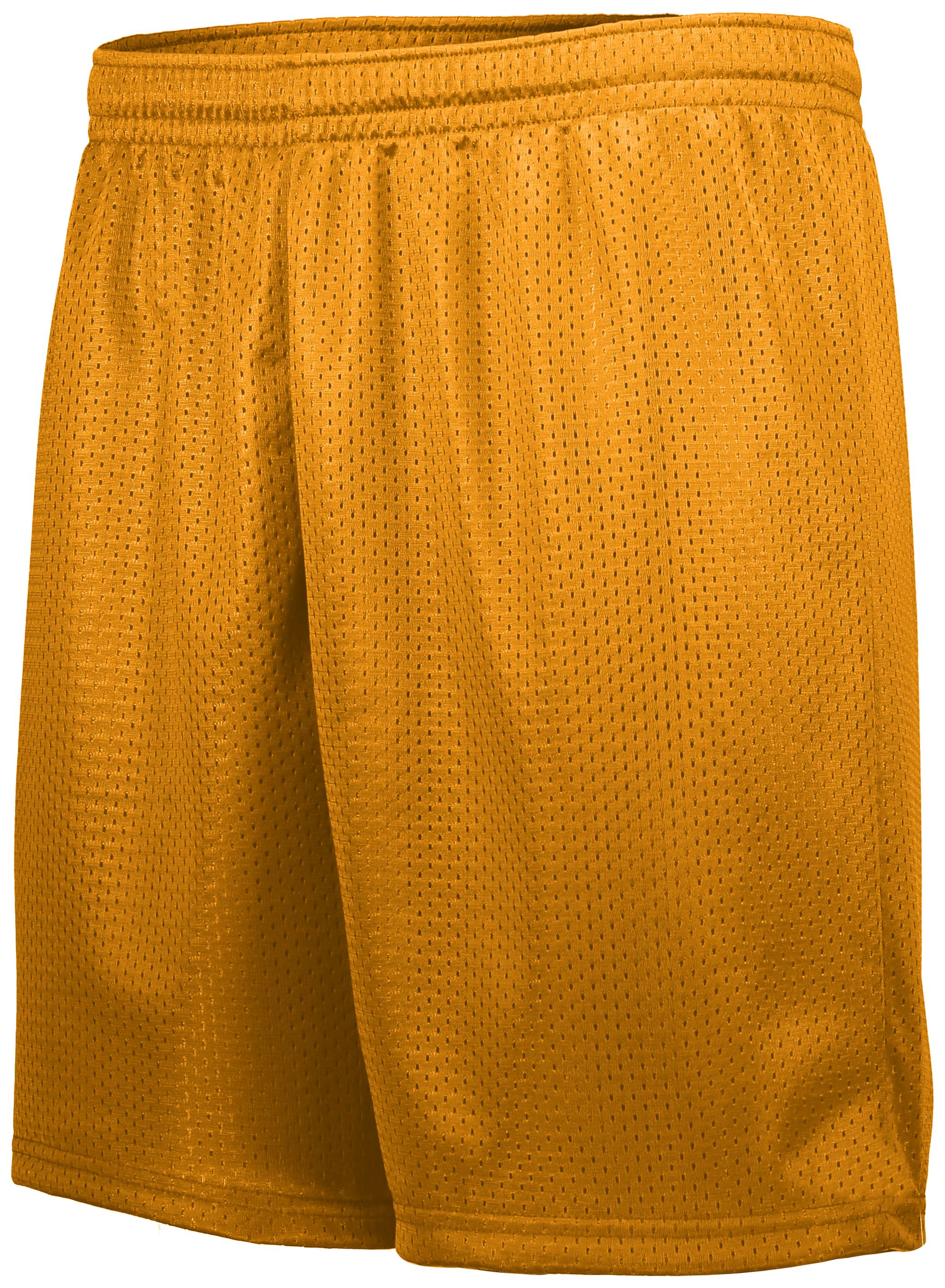 Augusta Sportswear Youth Tricot Mesh Shorts in Gold  -Part of the Youth, Youth-Shorts, Augusta-Products product lines at KanaleyCreations.com