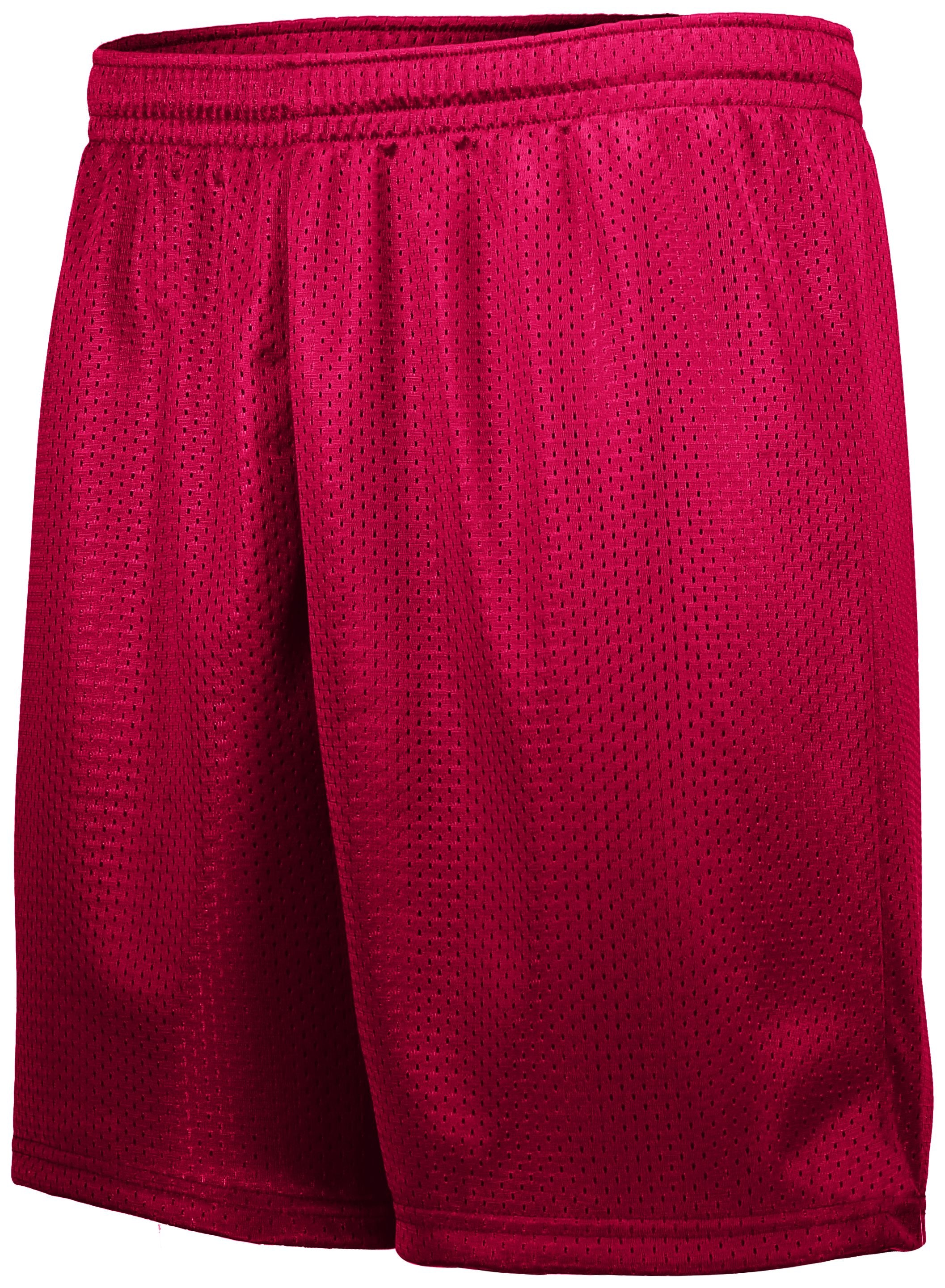 Augusta Sportswear Youth Tricot Mesh Shorts in Red  -Part of the Youth, Youth-Shorts, Augusta-Products product lines at KanaleyCreations.com