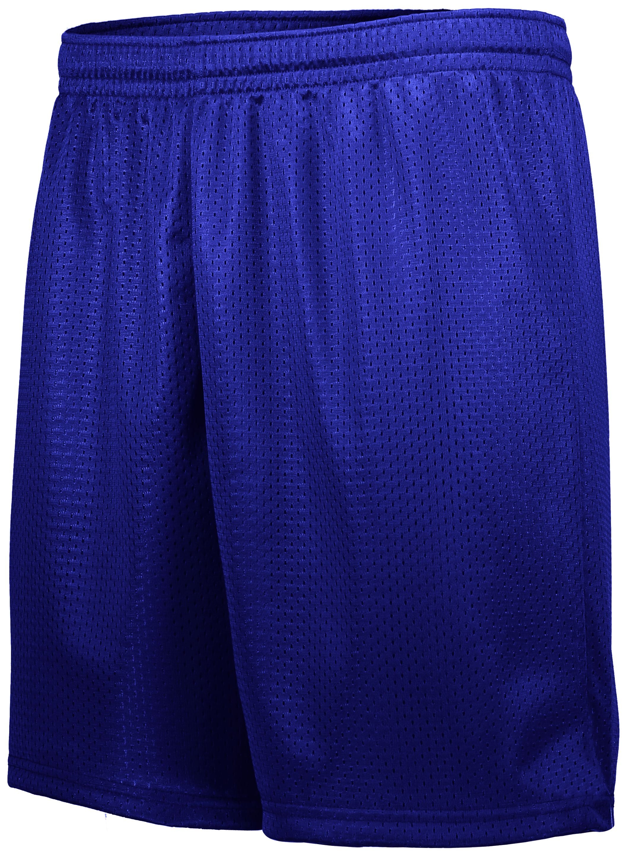 Augusta Sportswear Youth Tricot Mesh Shorts in Purple (Hlw)  -Part of the Youth, Youth-Shorts, Augusta-Products product lines at KanaleyCreations.com