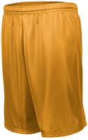 Augusta Sportswear Longer Length Tricot Mesh Shorts in Gold  -Part of the Adult, Adult-Shorts, Augusta-Products product lines at KanaleyCreations.com
