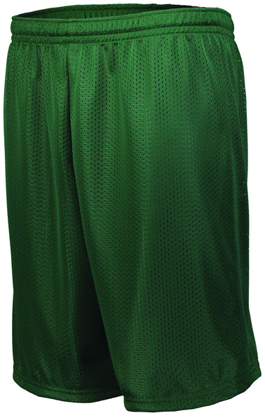 Augusta Sportswear Longer Length Tricot Mesh Shorts in Dark Green  -Part of the Adult, Adult-Shorts, Augusta-Products product lines at KanaleyCreations.com
