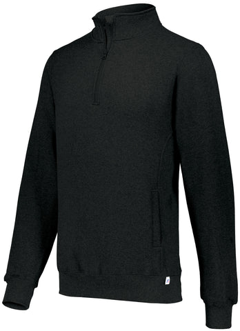 Russell Athletic Dri-Power Fleece 1/4 Zip Pullover in Black  -Part of the Adult, Russell-Athletic-Products, Shirts product lines at KanaleyCreations.com