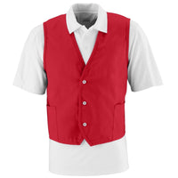 Augusta Sportswear Vest in Red  -Part of the Adult, Augusta-Products, Outerwear product lines at KanaleyCreations.com