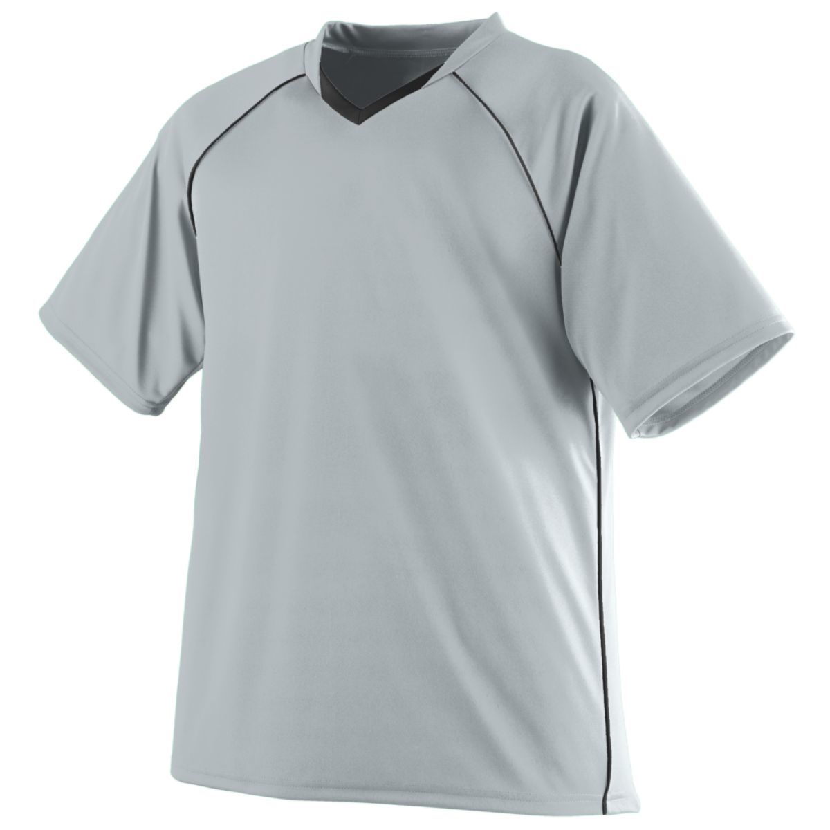 Augusta Sportswear Striker Jersey in Silver/Black  -Part of the Adult, Adult-Jersey, Augusta-Products, Soccer, Shirts, All-Sports-1 product lines at KanaleyCreations.com