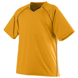 Augusta Sportswear Striker Jersey in Gold/Black  -Part of the Adult, Adult-Jersey, Augusta-Products, Soccer, Shirts, All-Sports-1 product lines at KanaleyCreations.com