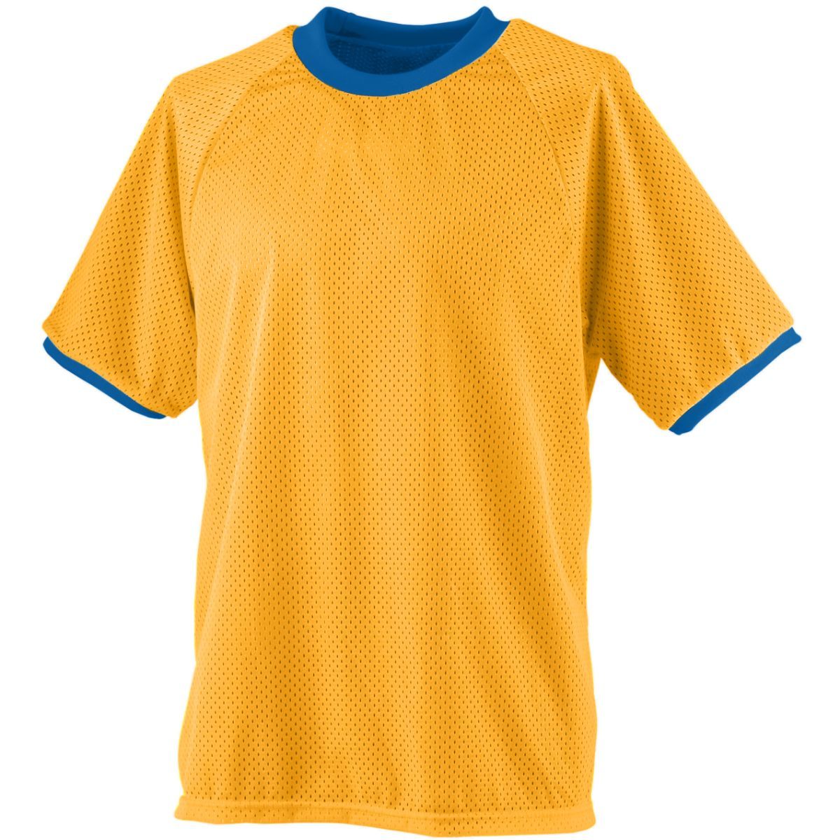 Augusta Sportswear Youth Reversible Practice Jersey in Gold/Royal  -Part of the Youth, Youth-Jersey, Augusta-Products, Soccer, Shirts, All-Sports-1 product lines at KanaleyCreations.com