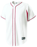 Holloway Ignite Jersey in White/Scarlet  -Part of the Adult, Adult-Jersey, Baseball, Holloway, Shirts, All-Sports, All-Sports-1 product lines at KanaleyCreations.com