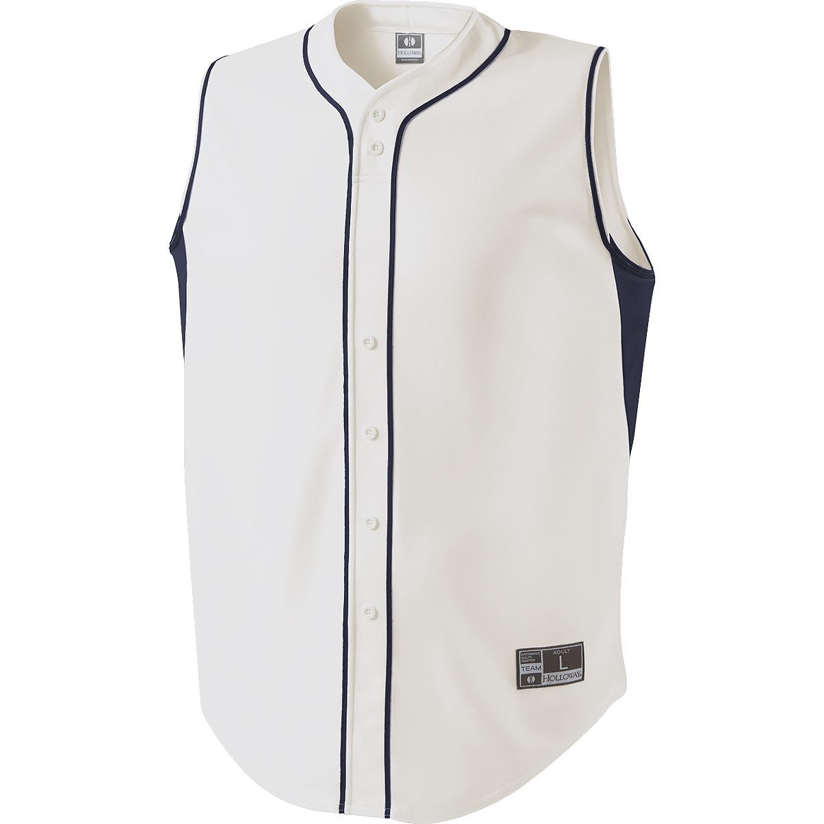 Holloway Fierce Jersey in White/Navy  -Part of the Adult, Adult-Jersey, Baseball, Holloway, Shirts, All-Sports, All-Sports-1 product lines at KanaleyCreations.com