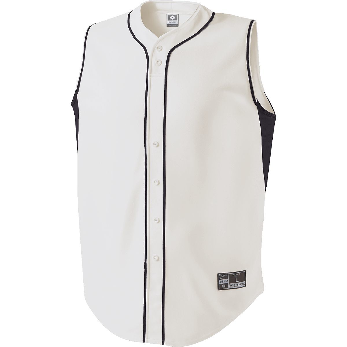 Holloway Fierce Jersey in White/Black  -Part of the Adult, Adult-Jersey, Baseball, Holloway, Shirts, All-Sports, All-Sports-1 product lines at KanaleyCreations.com