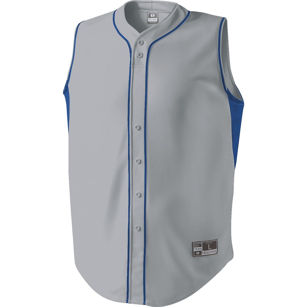 Holloway Fierce Jersey in Blue Grey/Royal  -Part of the Adult, Adult-Jersey, Baseball, Holloway, Shirts, All-Sports, All-Sports-1 product lines at KanaleyCreations.com