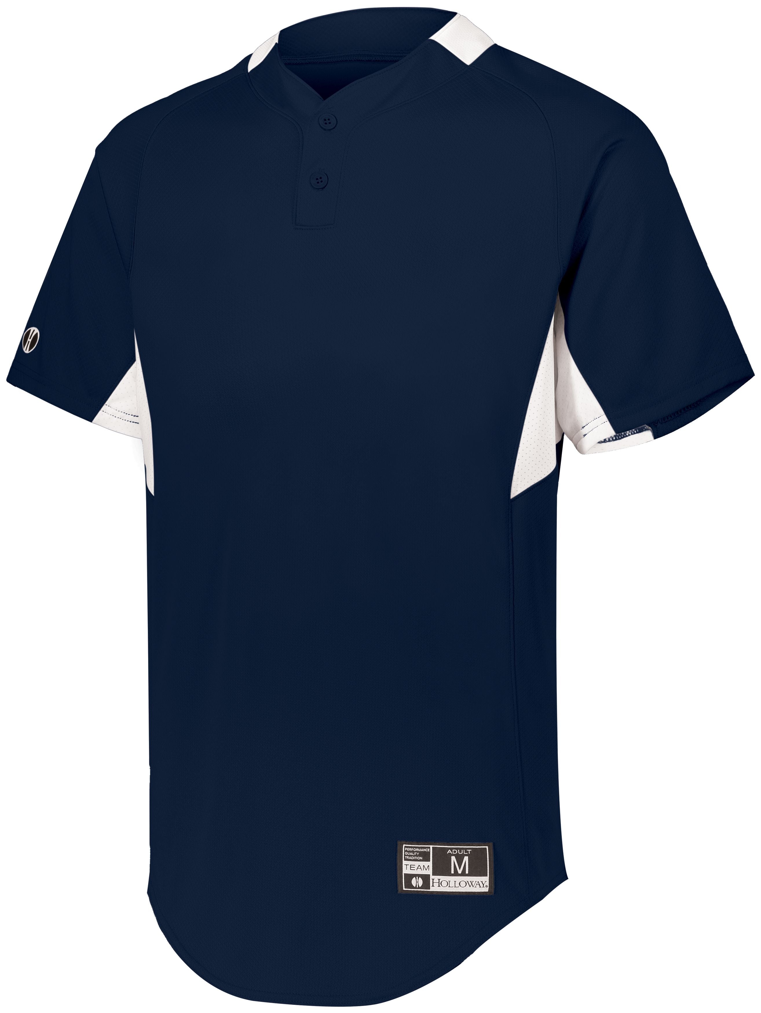 Holloway Youth  Game7 Two-Button Baseball Jersey in Navy/White  -Part of the Youth, Youth-Jersey, Baseball, Holloway, Shirts, All-Sports, All-Sports-1 product lines at KanaleyCreations.com
