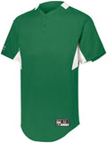 Holloway Youth  Game7 Two-Button Baseball Jersey in Kelly/White  -Part of the Youth, Youth-Jersey, Baseball, Holloway, Shirts, All-Sports, All-Sports-1 product lines at KanaleyCreations.com