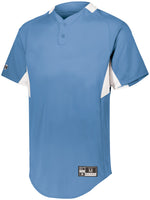 Holloway Youth  Game7 Two-Button Baseball Jersey in University Blue/White  -Part of the Youth, Youth-Jersey, Baseball, Holloway, Shirts, All-Sports, All-Sports-1 product lines at KanaleyCreations.com