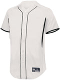 Holloway Youth  Game7 Full-Button Baseball Jersey in White/Black  -Part of the Youth, Youth-Jersey, Baseball, Holloway, Shirts, All-Sports, All-Sports-1 product lines at KanaleyCreations.com
