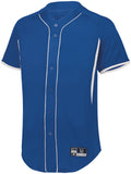 Holloway Game7 Full-Button Baseball Jersey in Royal/White  -Part of the Adult, Adult-Jersey, Baseball, Holloway, Shirts, All-Sports, All-Sports-1 product lines at KanaleyCreations.com