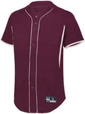 Holloway Youth  Game7 Full-Button Baseball Jersey in Maroon/White  -Part of the Youth, Youth-Jersey, Baseball, Holloway, Shirts, All-Sports, All-Sports-1 product lines at KanaleyCreations.com