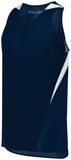 Holloway Pr Max Track Jersey in Navy/White  -Part of the Adult, Adult-Jersey, Track-Field, Holloway, Shirts product lines at KanaleyCreations.com