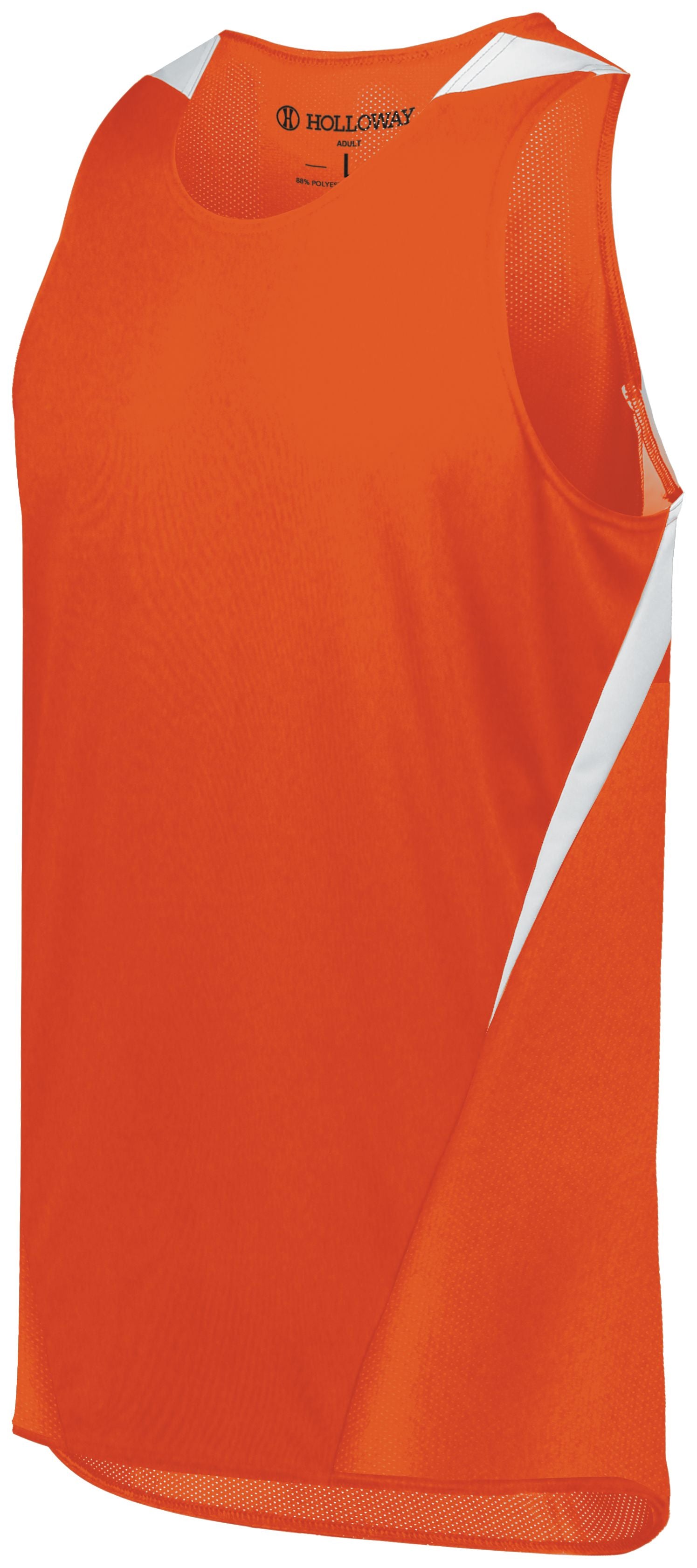 Holloway Pr Max Track Jersey in Orange/White  -Part of the Adult, Adult-Jersey, Track-Field, Holloway, Shirts product lines at KanaleyCreations.com