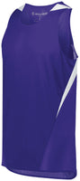 Holloway Youth Pr Max Track Jersey in Purple/White  -Part of the Youth, Youth-Jersey, Track-Field, Holloway, Shirts product lines at KanaleyCreations.com