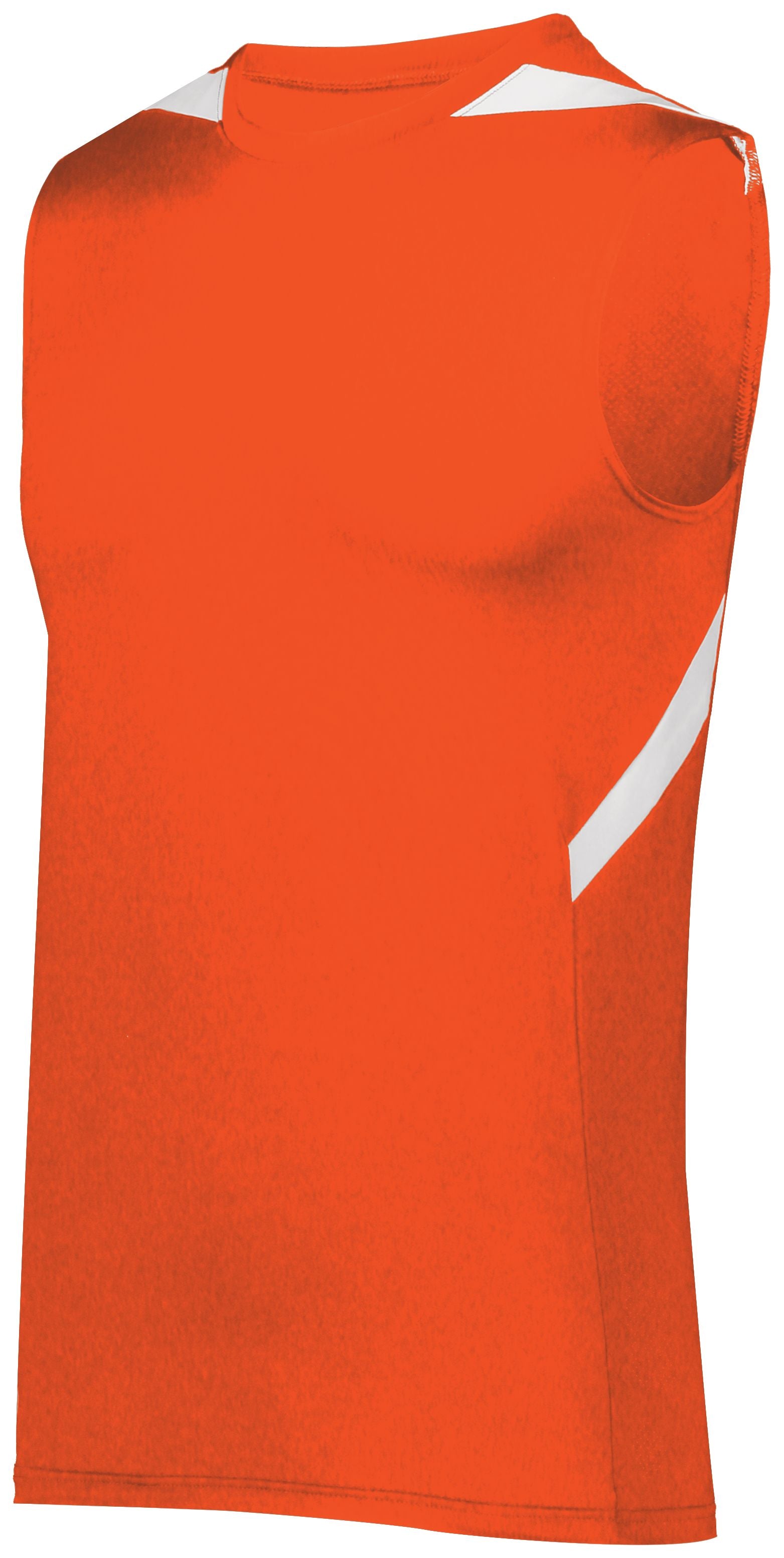 Holloway Pr Max Compression Jersey in Orange/White  -Part of the Adult, Adult-Jersey, Track-Field, Holloway, Shirts product lines at KanaleyCreations.com