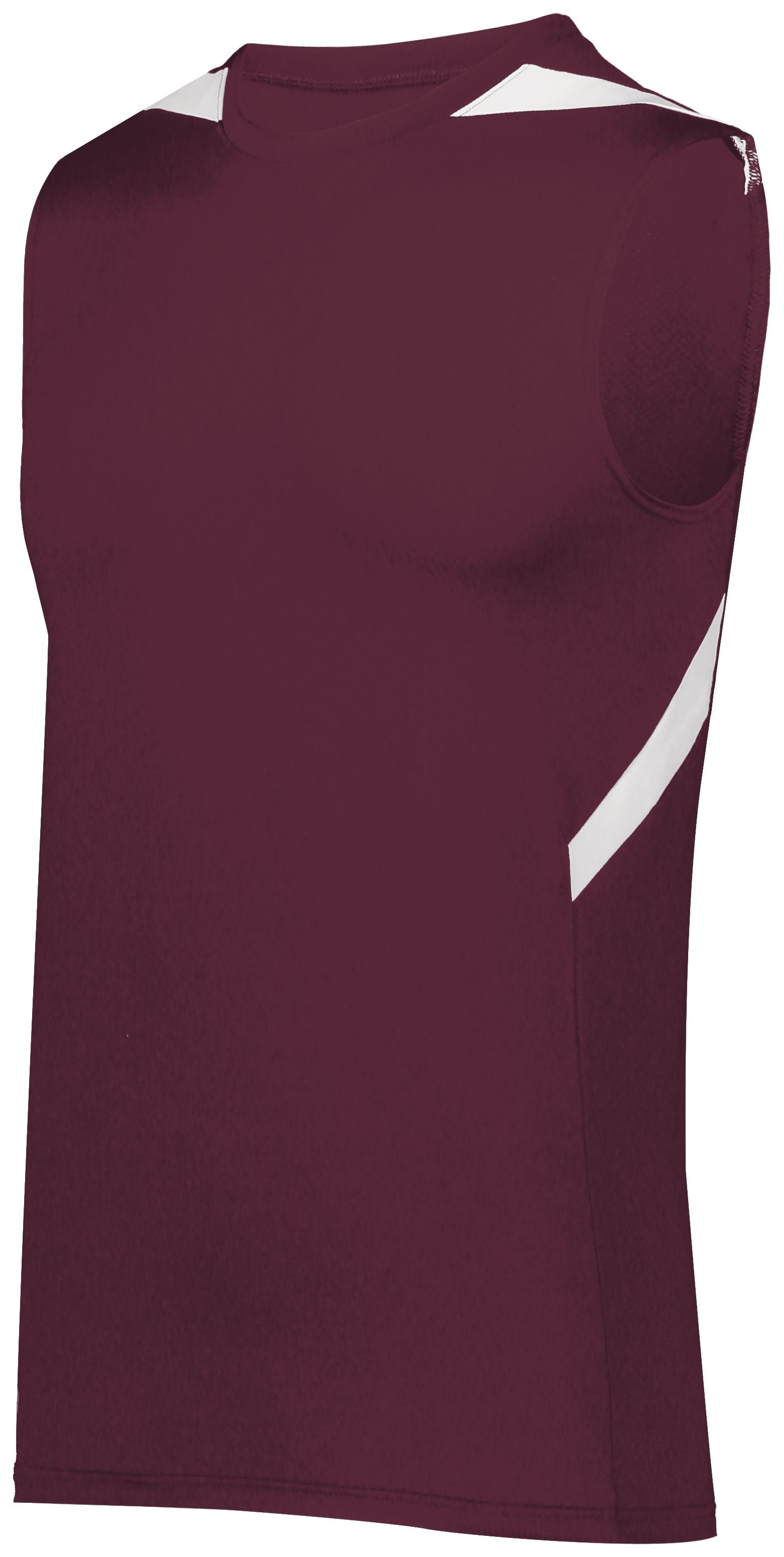 Holloway Pr Max Compression Jersey in Maroon/White  -Part of the Adult, Adult-Jersey, Track-Field, Holloway, Shirts product lines at KanaleyCreations.com