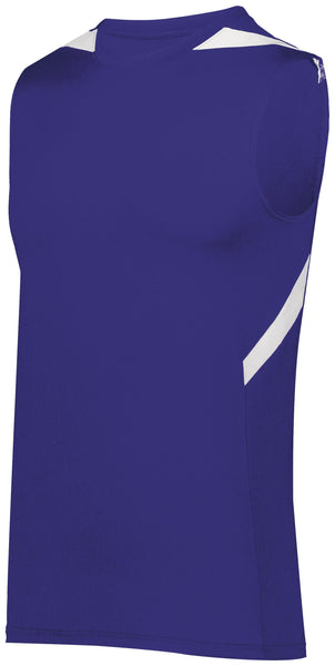 Holloway Pr Max Compression Jersey in Purple/White  -Part of the Adult, Adult-Jersey, Track-Field, Holloway, Shirts product lines at KanaleyCreations.com