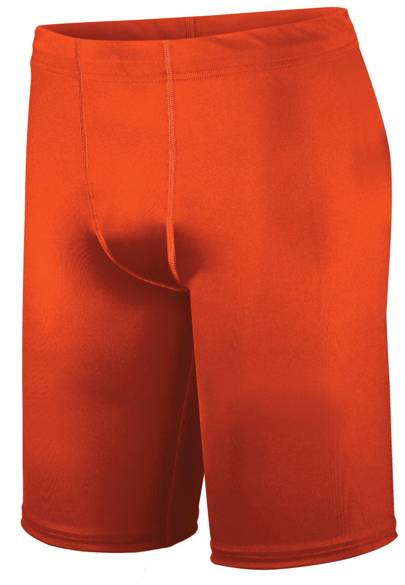 Holloway Pr Max Compression Shorts in Orange  -Part of the Adult, Adult-Shorts, Track-Field, Holloway product lines at KanaleyCreations.com