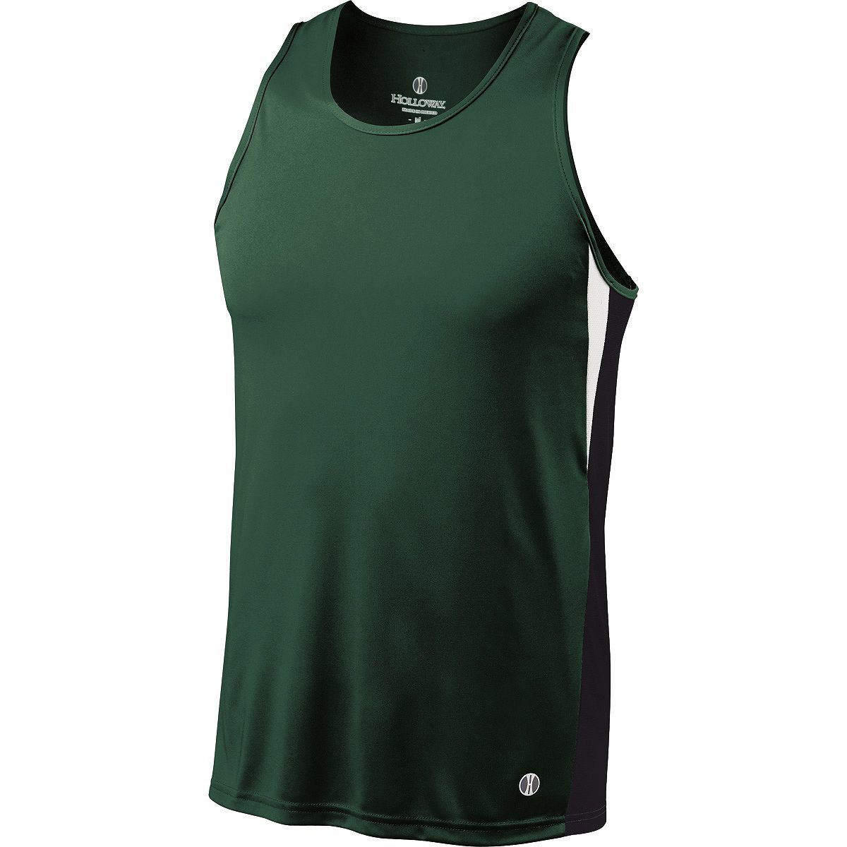 Holloway Vertical Singlet in Forest/Black/White  -Part of the Adult, Track-Field, Holloway, Shirts product lines at KanaleyCreations.com