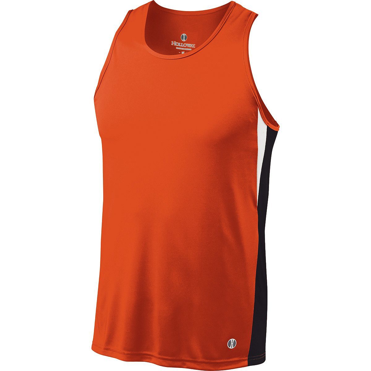 Holloway Vertical Singlet in Orange/Black/White  -Part of the Adult, Track-Field, Holloway, Shirts product lines at KanaleyCreations.com